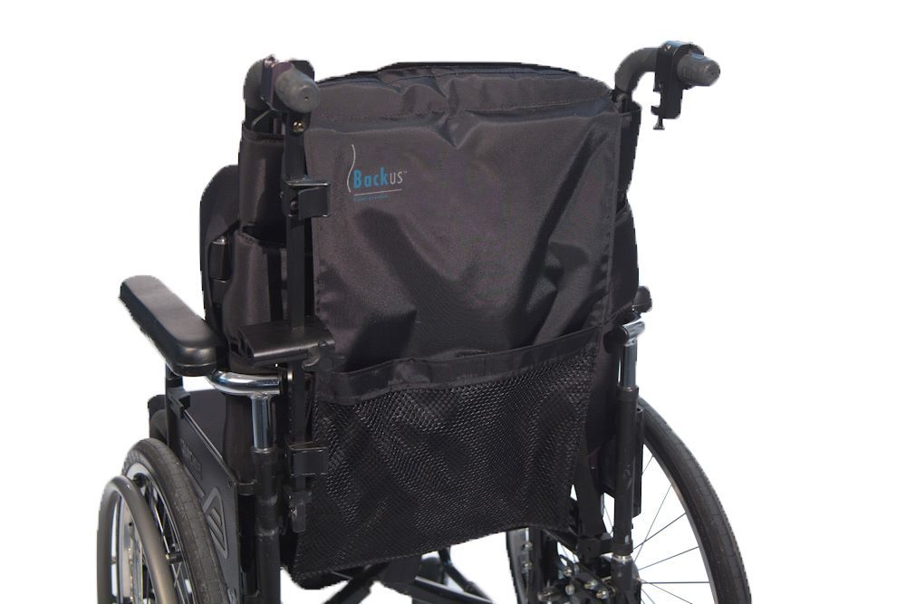 Backus backrest on a wheelchair